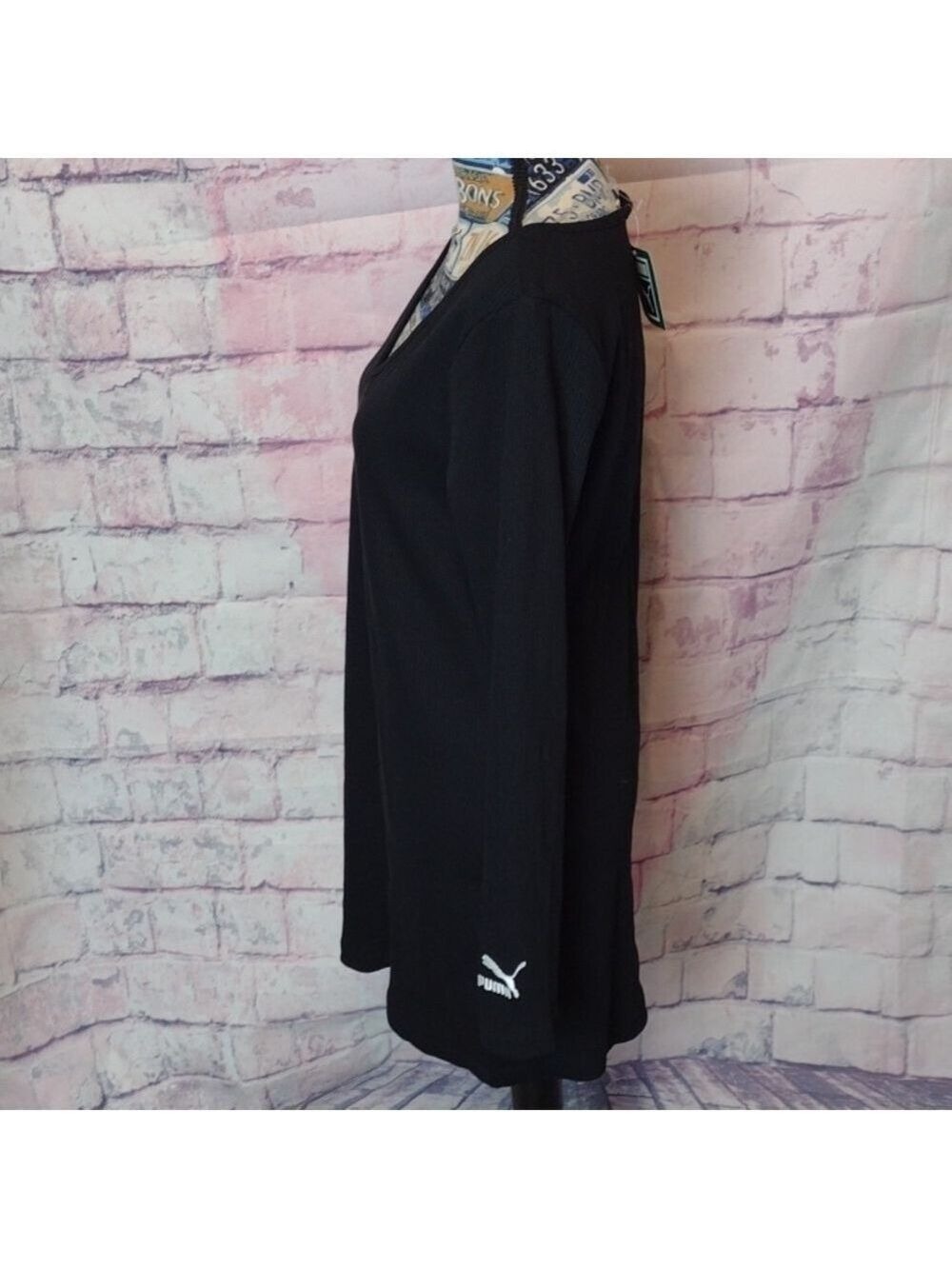 PUMA Black Classics Ribbed Bodycon Dress Size XL - Picture 4 of 8